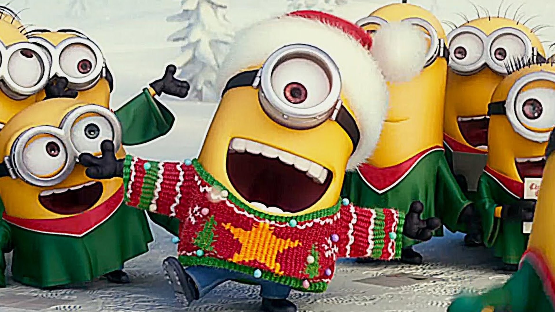 Thanksgiving Minions Wallpaper - Christmas Minions - HD Wallpaper 