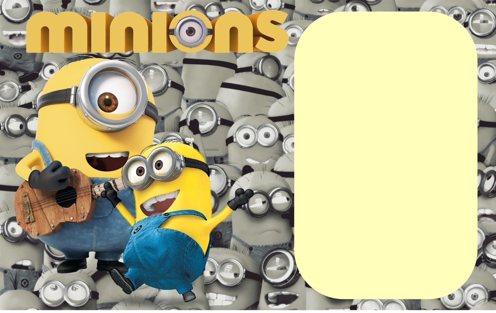 Moldura Para Foto Minions Png - HD Wallpaper 
