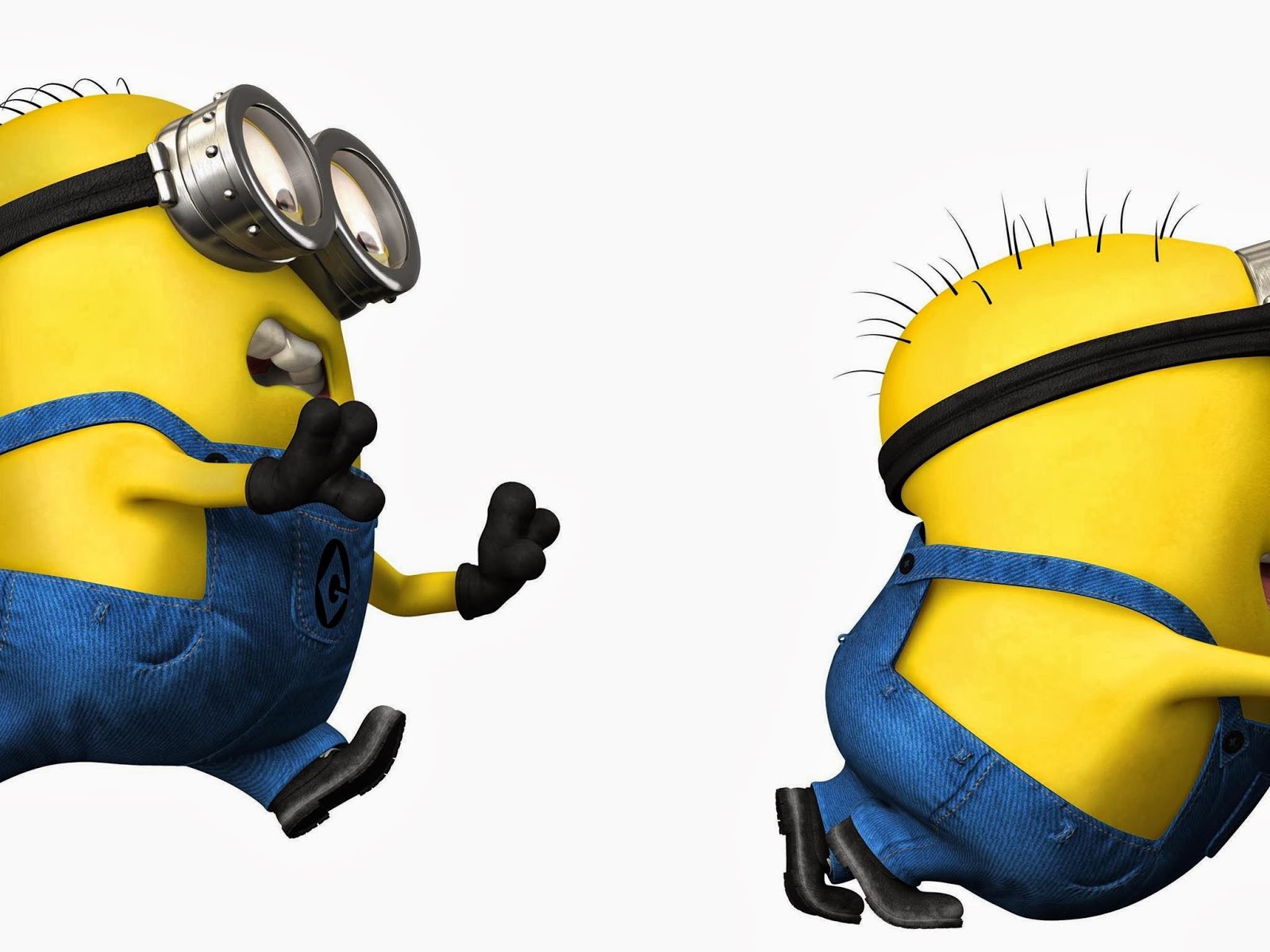 Minions Chasing Each Other - HD Wallpaper 