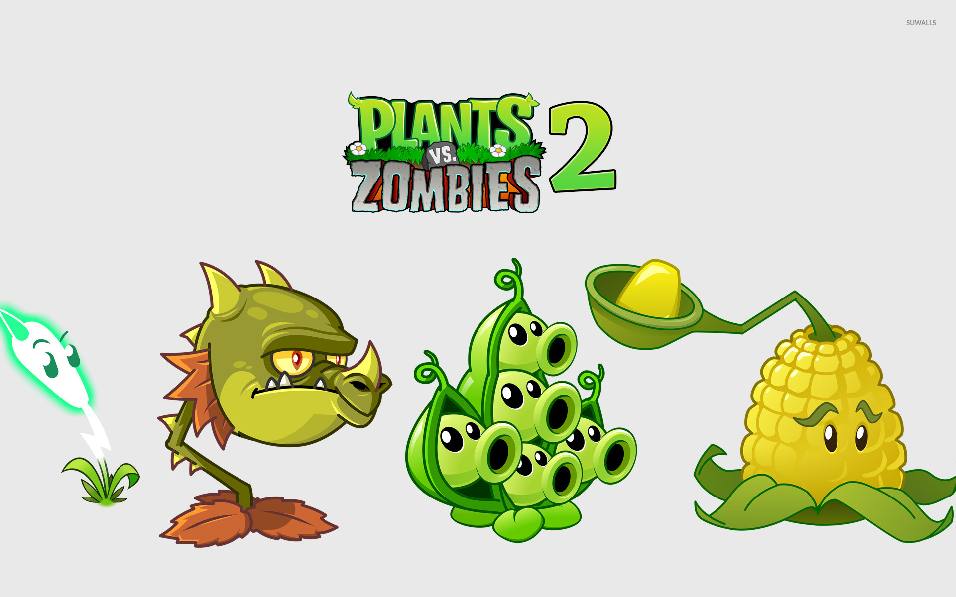Corn Plants Vs Zombie - HD Wallpaper 