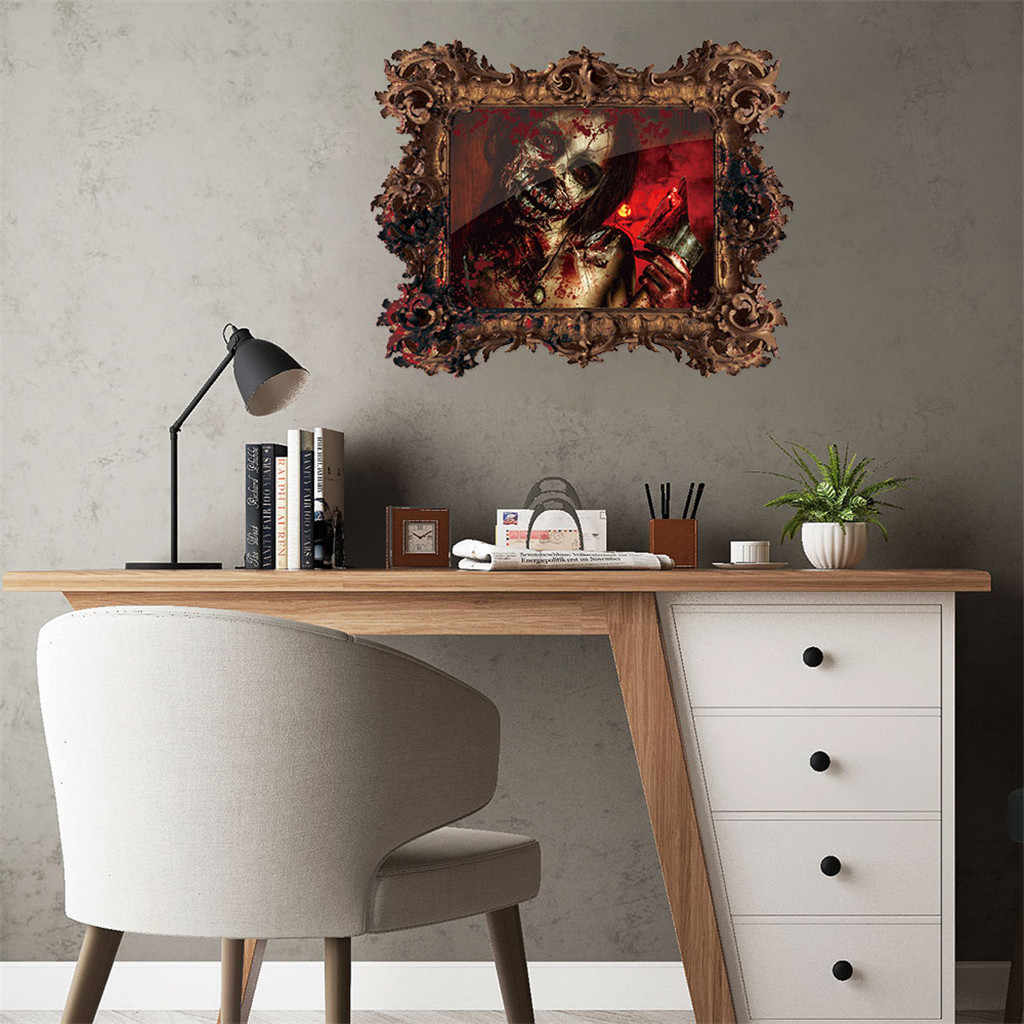 2019 Newest Horror Ghost Halloween 3d Diy Wall Stickers - Medal - HD Wallpaper 