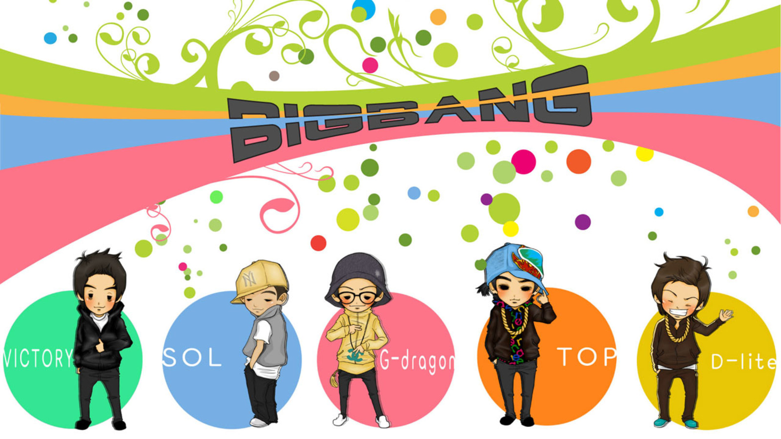 Bing Bang Kpop Character - HD Wallpaper 