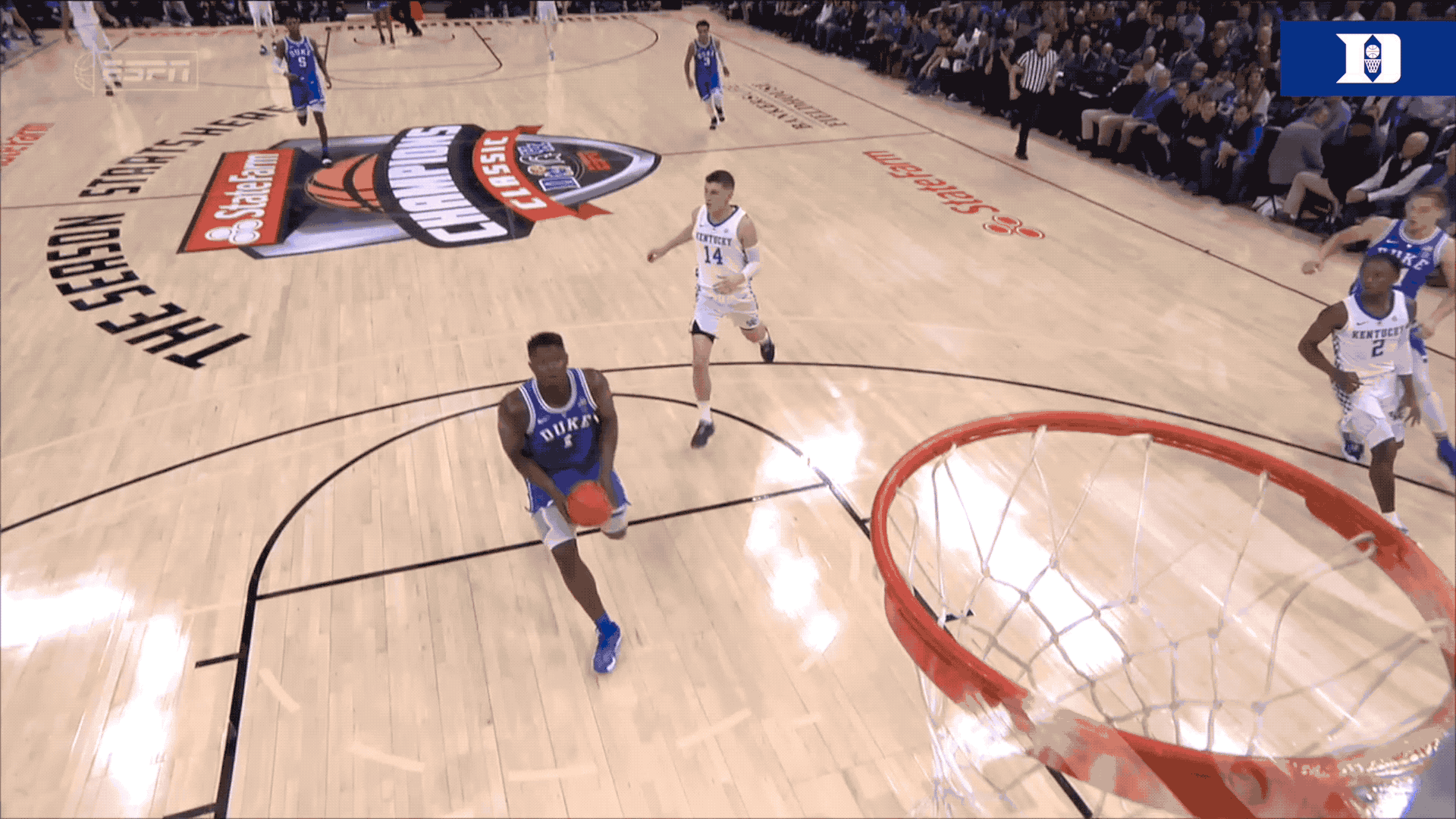 Zion Williamson Duke Dunk Gif - HD Wallpaper 