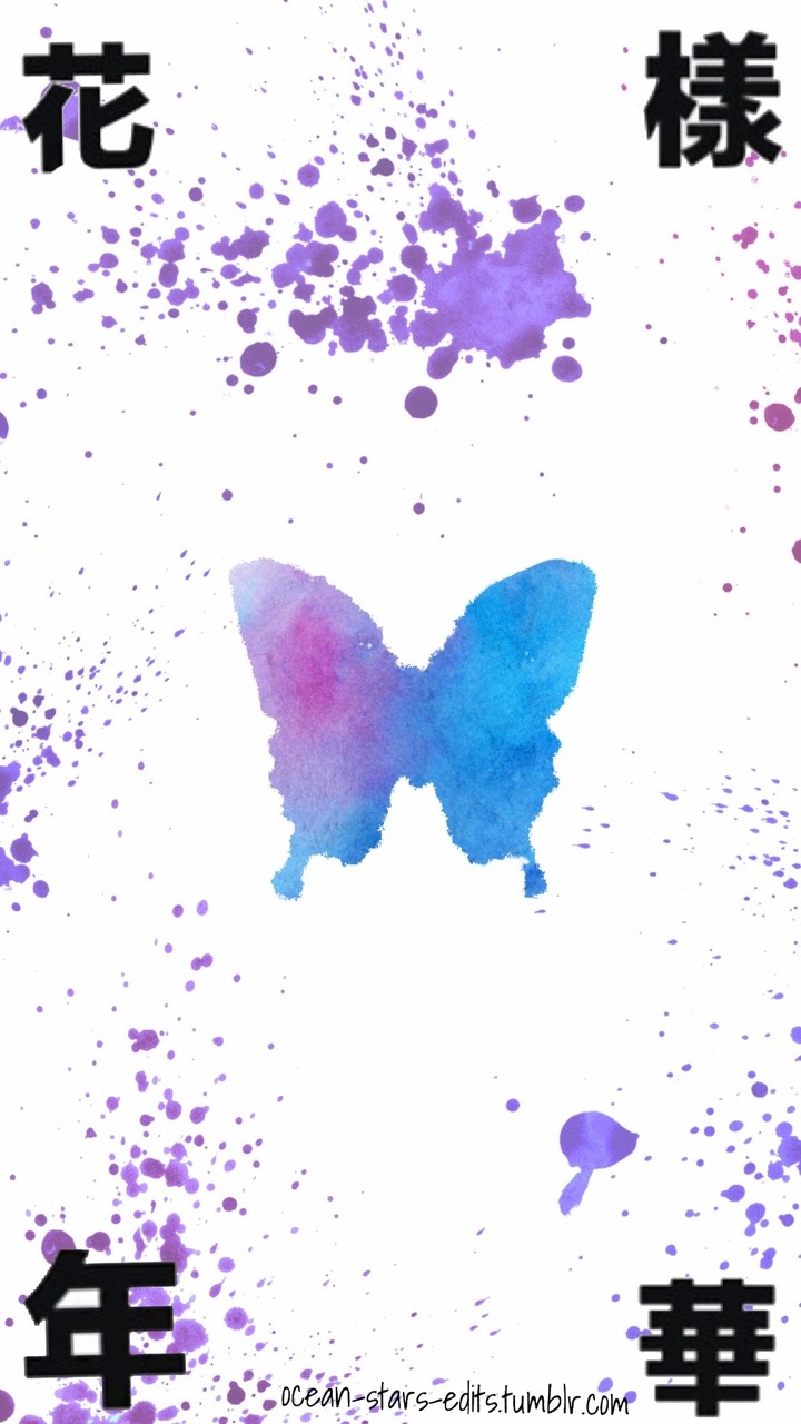 Bts Watercolor Butterfly Young Forever 🦋 Edit/ Phone - Lycaenid - HD Wallpaper 