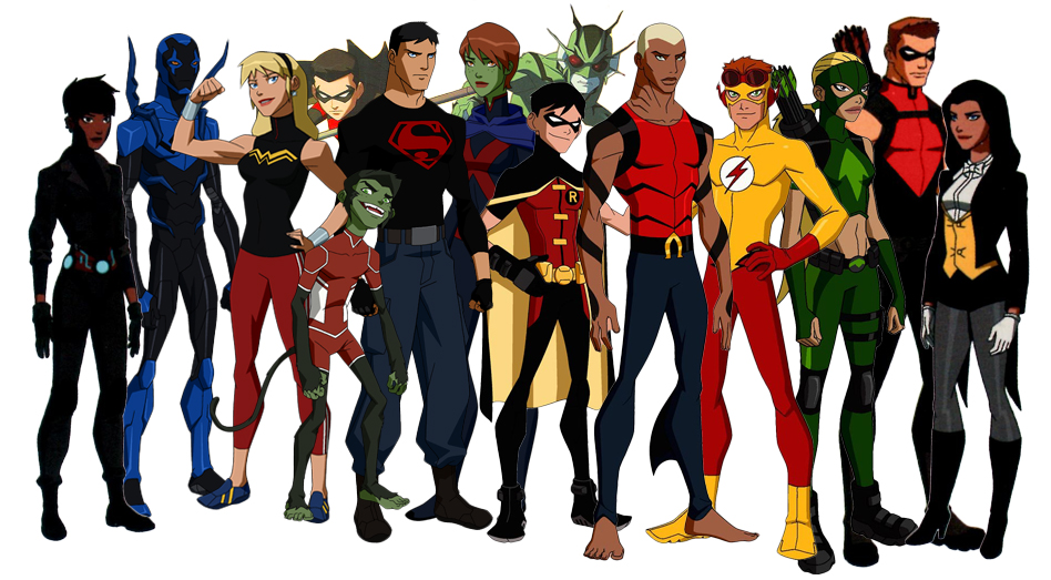 Youngjustice - Young Justice Whole Team - HD Wallpaper 