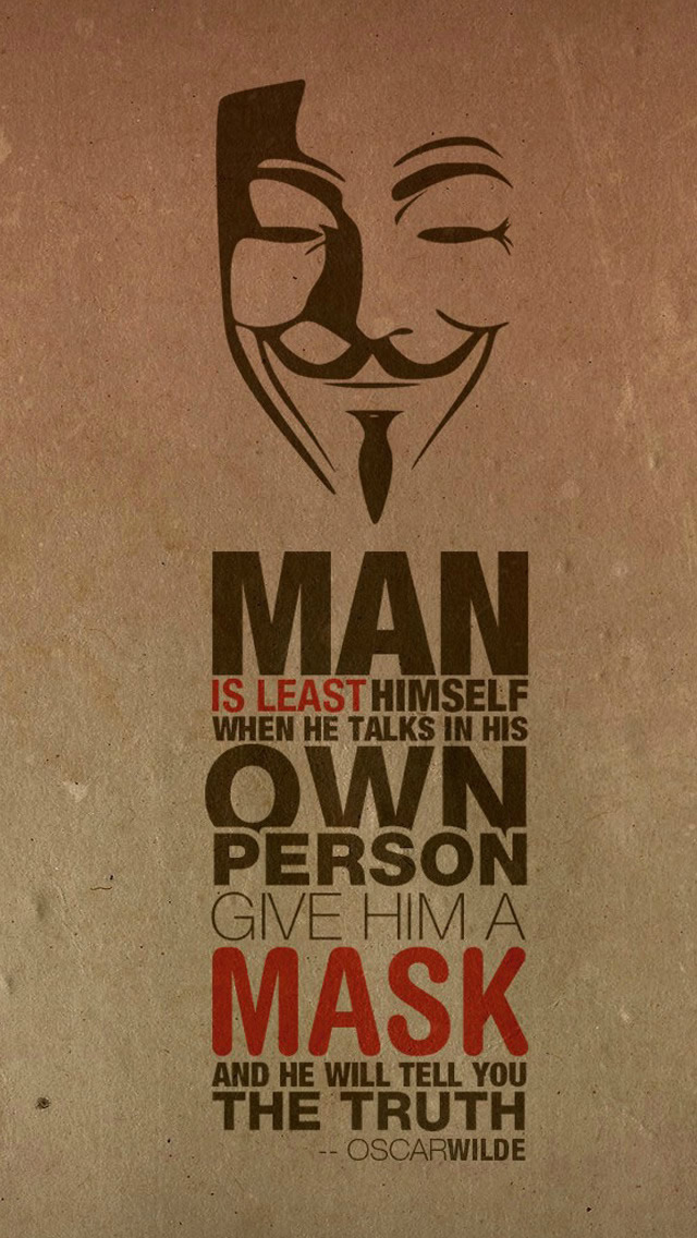 Anonymous Quotes Wallpaper Iphone - HD Wallpaper 