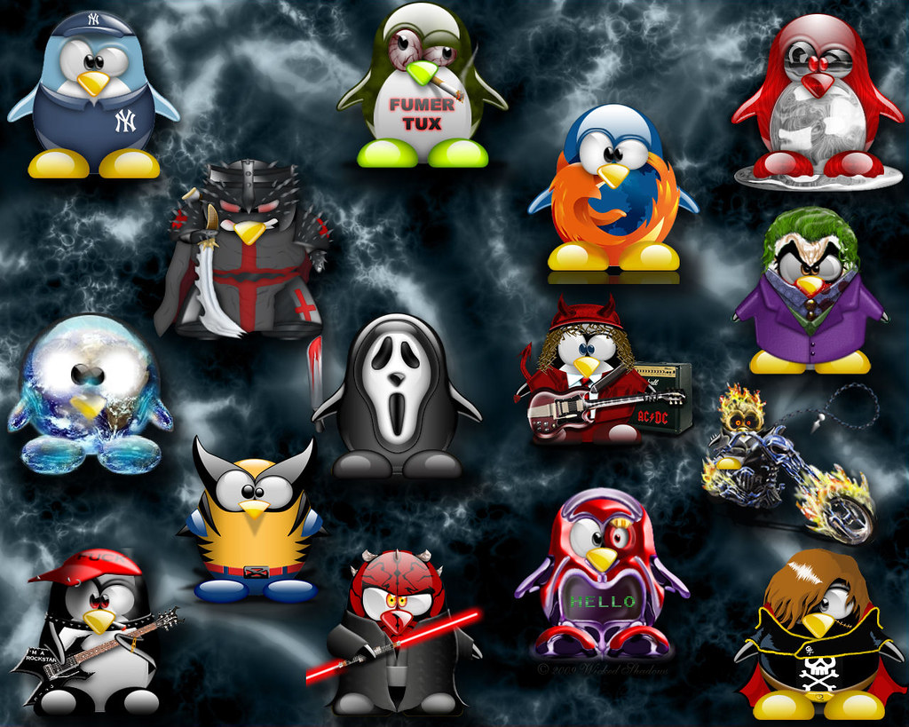 Tux - HD Wallpaper 