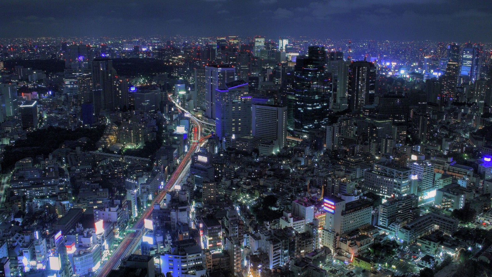 Anime Tokyo City Background 1600x900 Wallpaper Teahub Io