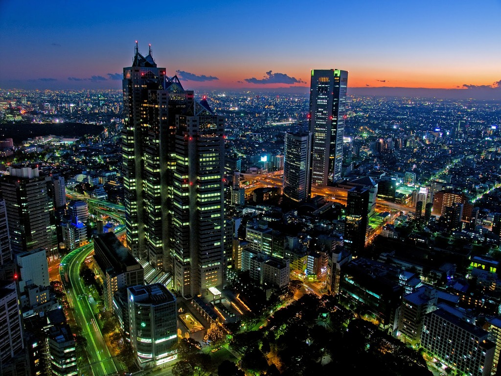 1024x768, Tokyo At Night - High Res Tokyo - HD Wallpaper 