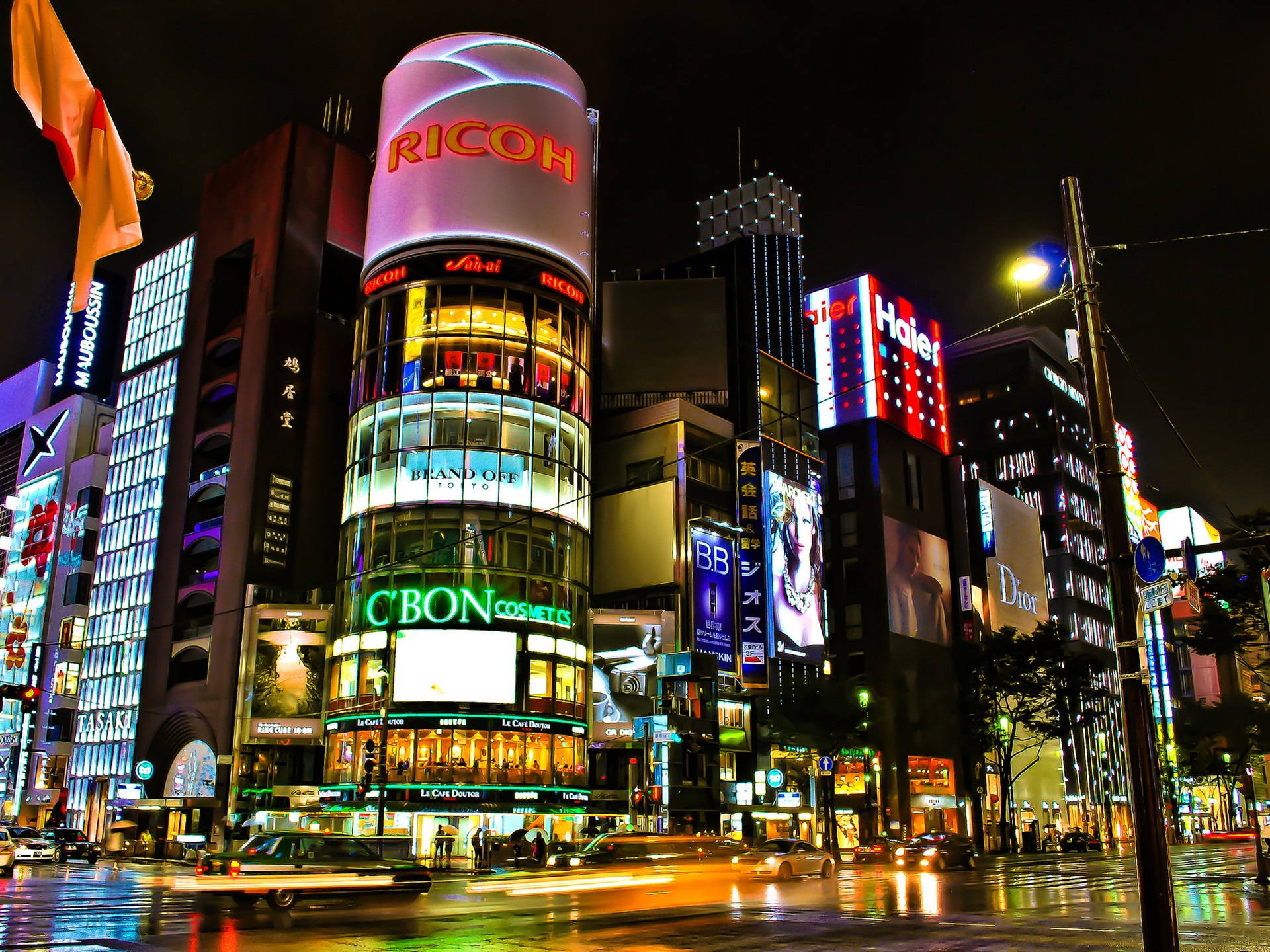 Wallpaper Tokyo, Japan, Beautiful City Night, Buildings, - Ginza - 1920x1440 Wallpaper Wallpaper Tokyo, Japan, Beautiful City Night, Buildings, - Ginza - 1920x1440 Wallpaper