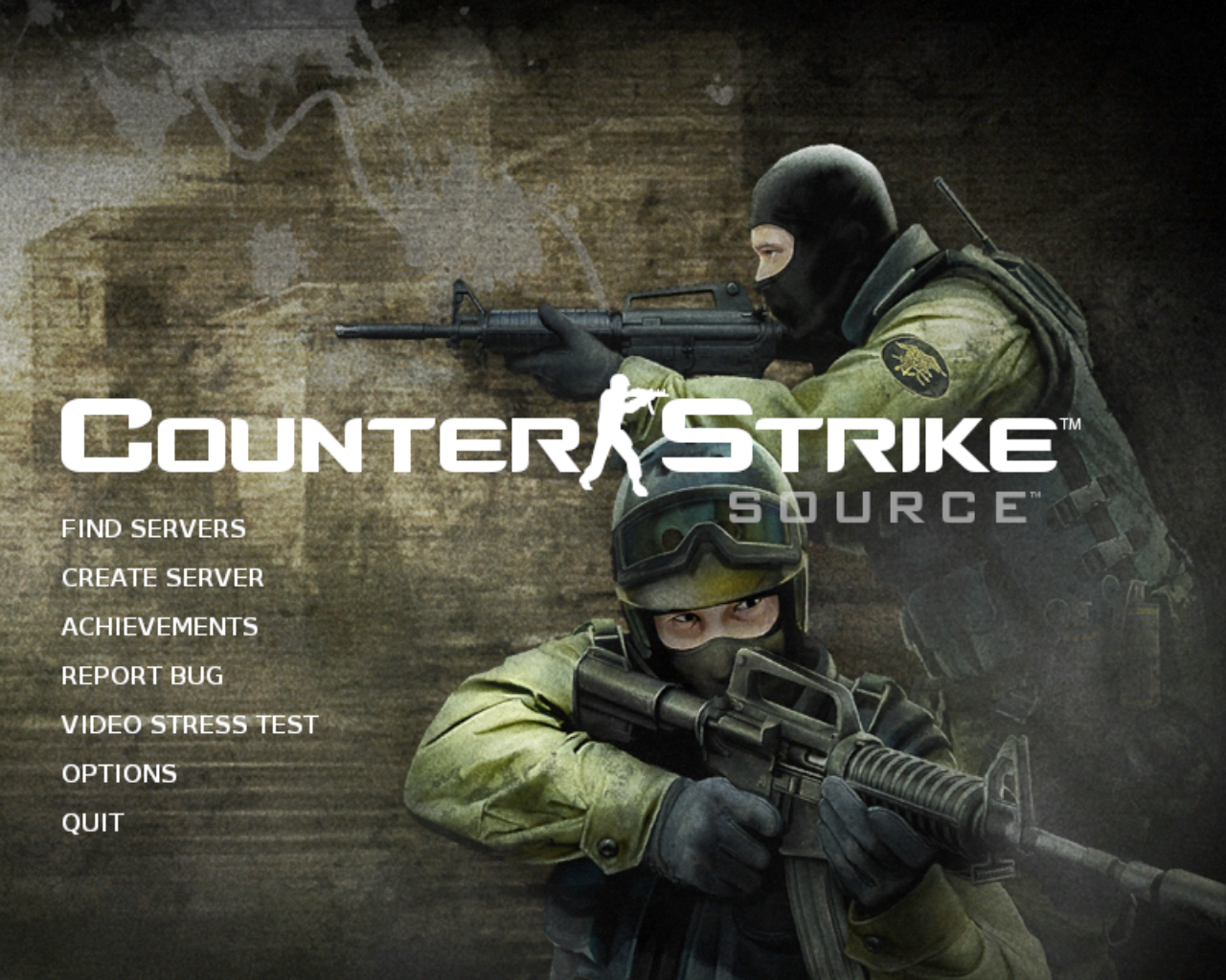 Counter Strike Source Menu - HD Wallpaper 