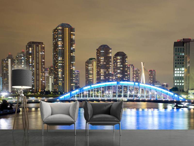 Photo Wallpaper Skyline Tokyo At Night Tokyo 800x600 Wallpaper Teahub Io