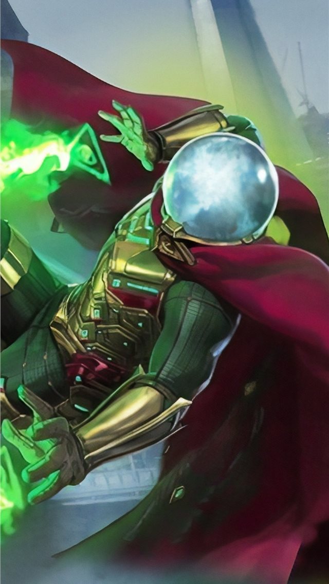 Mysterio Spiderman Far From Home Iphone Wallpaper - Mysterio Far From Home - HD Wallpaper 