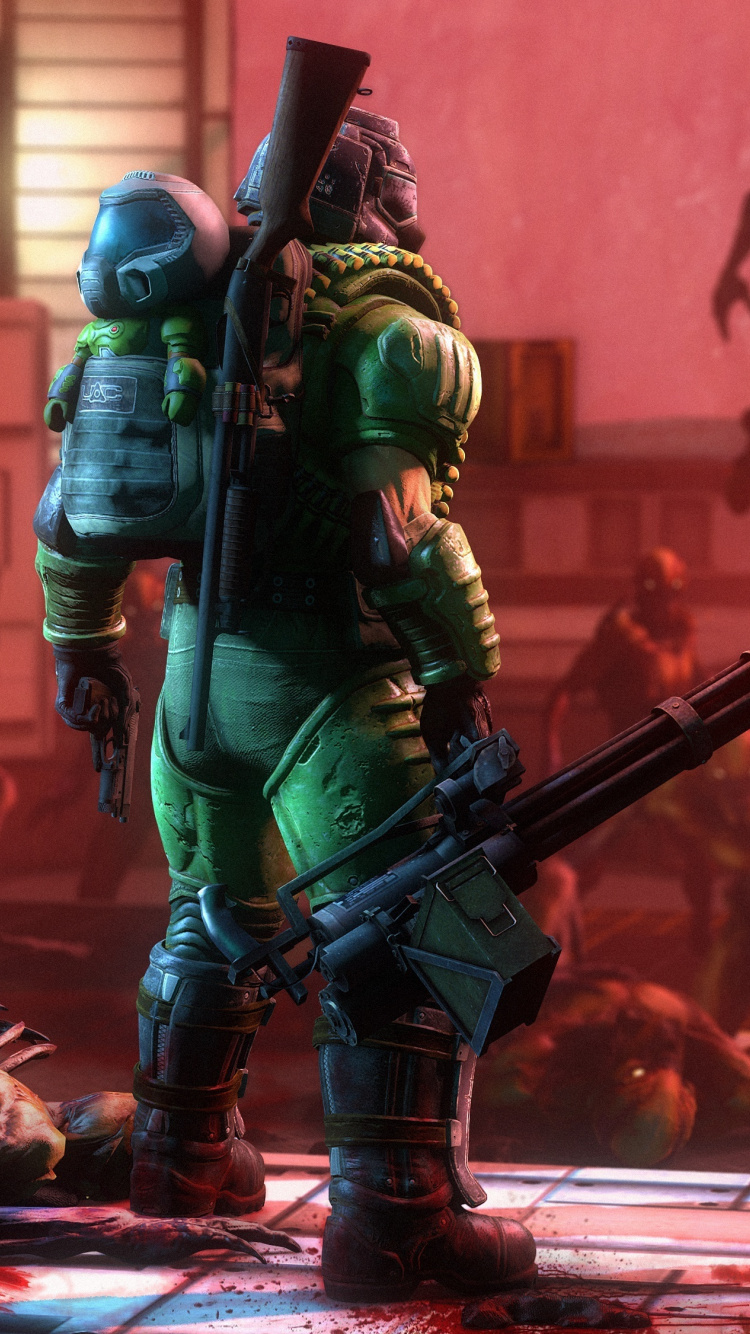 Doom, 2016 Game, Warrior, Wallpaper - Doom Eternal Fan Art - HD Wallpaper 