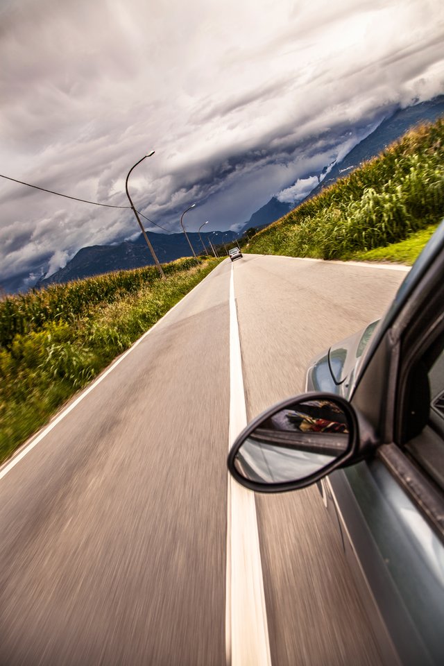 Car, Read, Speed, Driving, Country, Drive, Road, Summer - Car In A Road - HD Wallpaper 