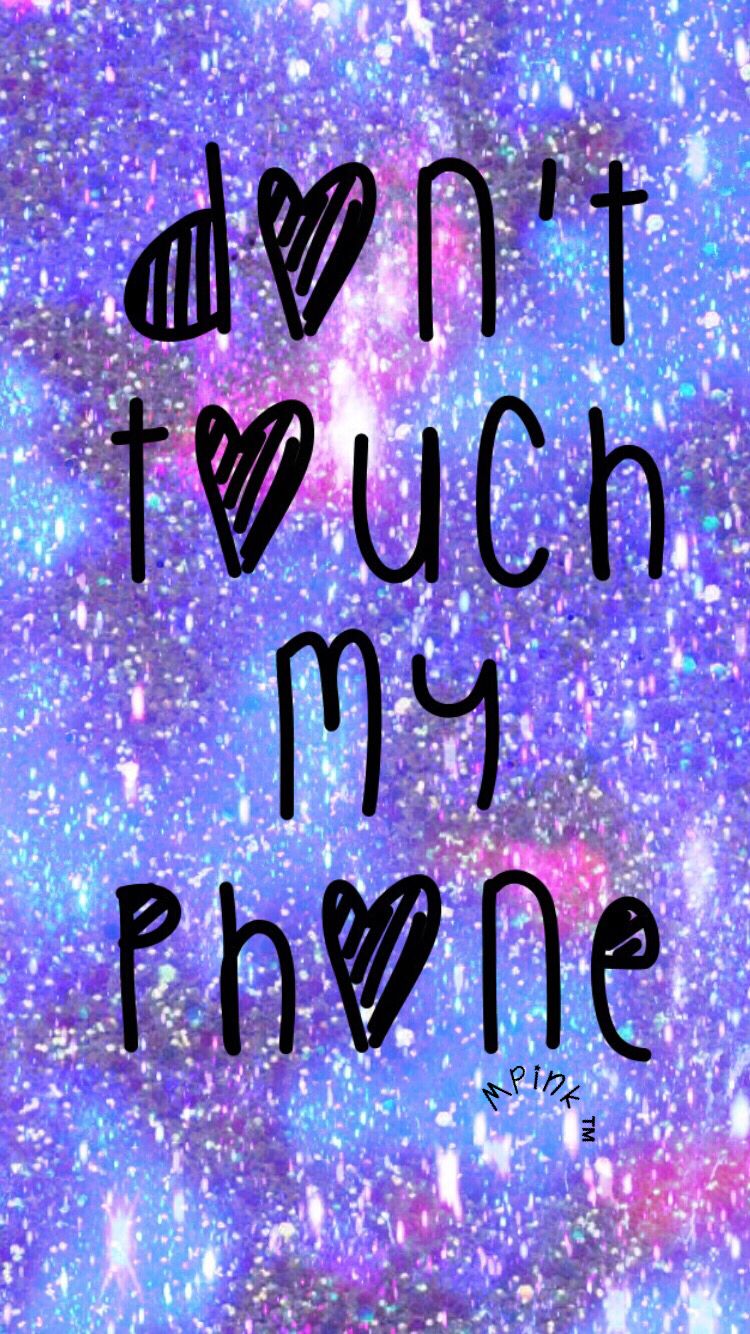 Cute Wallpaper Dont Touch My Phone - HD Wallpaper 