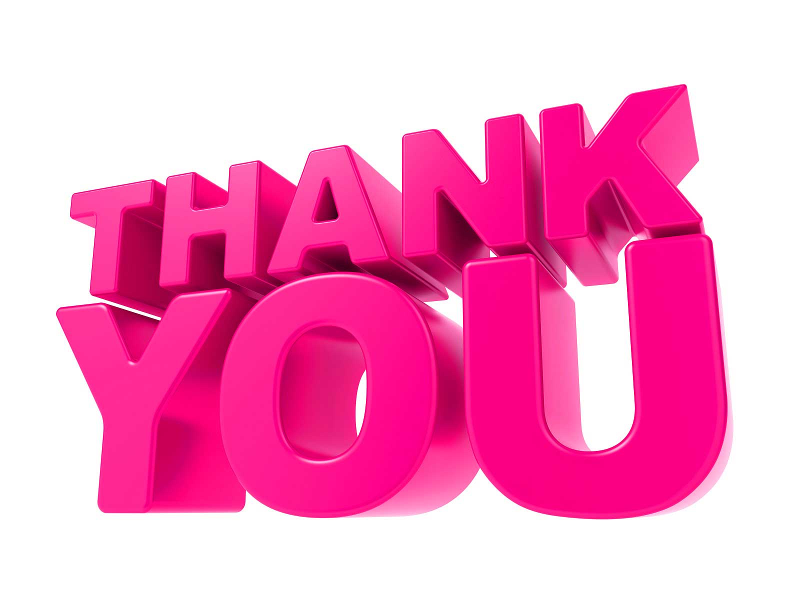 Thank You Image In Pink - HD Wallpaper 