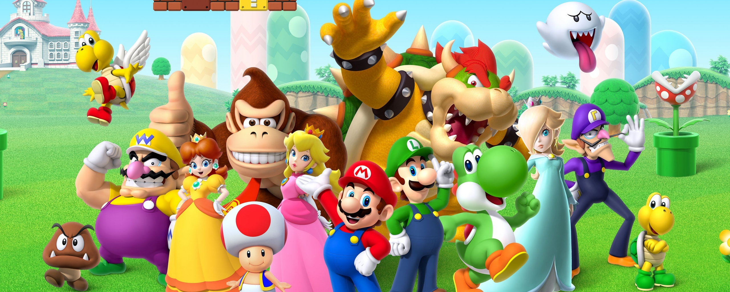 Super Mario Bros - Mario Bros Background - HD Wallpaper 