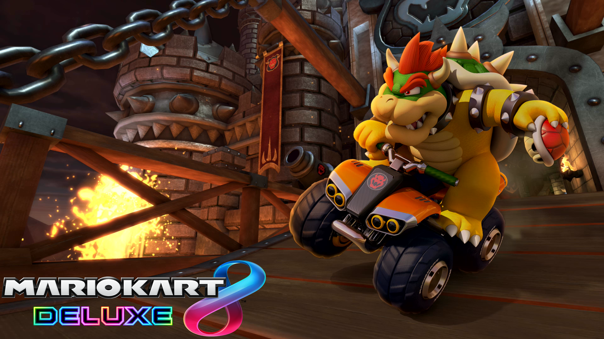 Mario Kart 8 Deluxe Xbox One Wallpaper - Mario Kart 8 Deluxe Bowser - HD Wallpaper 