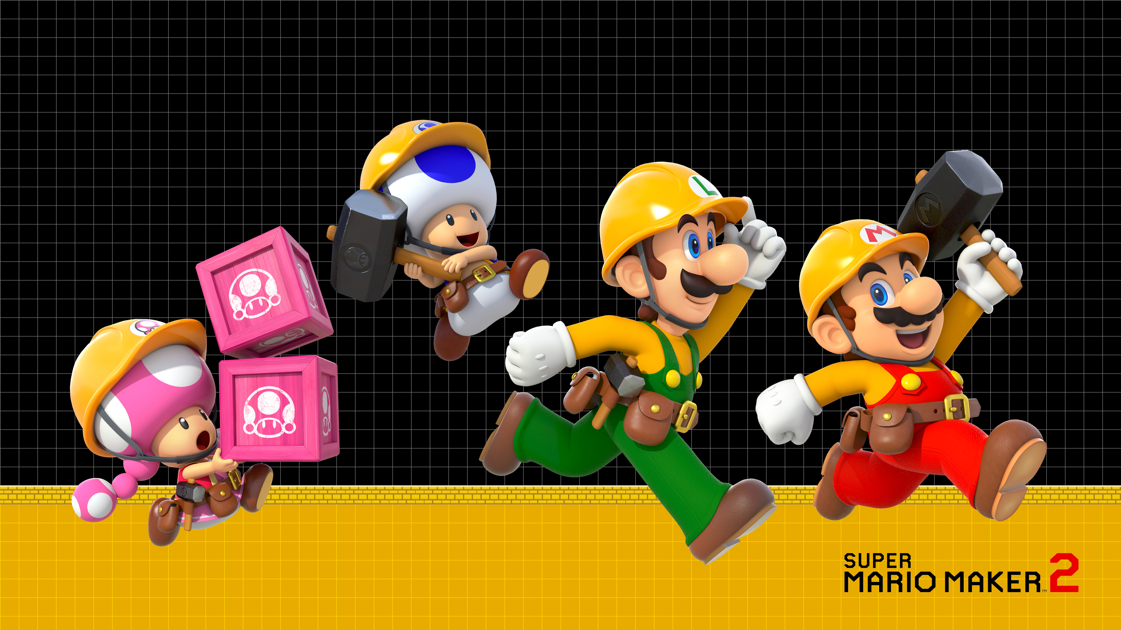 Super Mario Maker 2 Builders - HD Wallpaper 