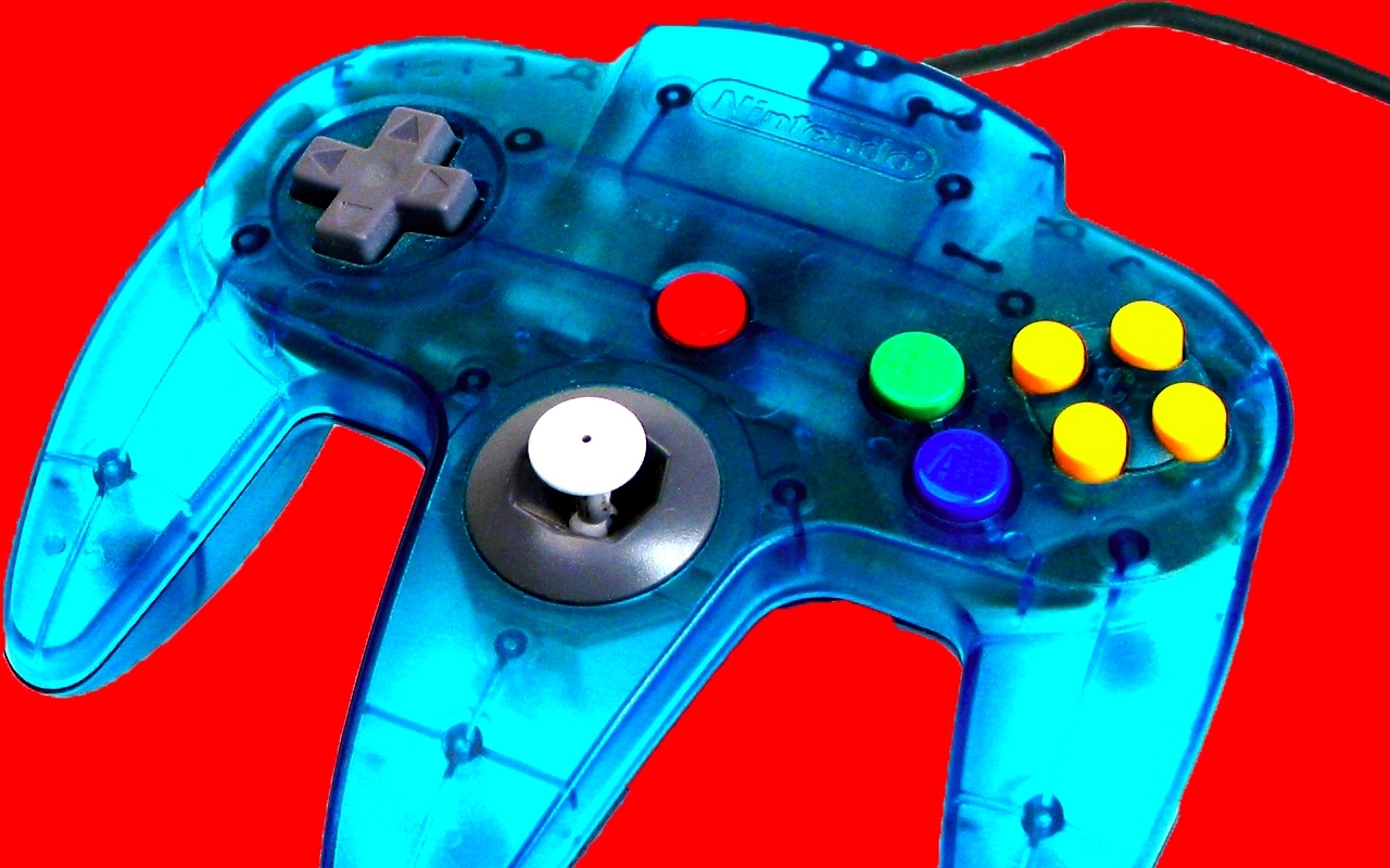 Controllers Simple Background Nintendo 64 Wallpaper - Nintendo 64 Controller - HD Wallpaper 