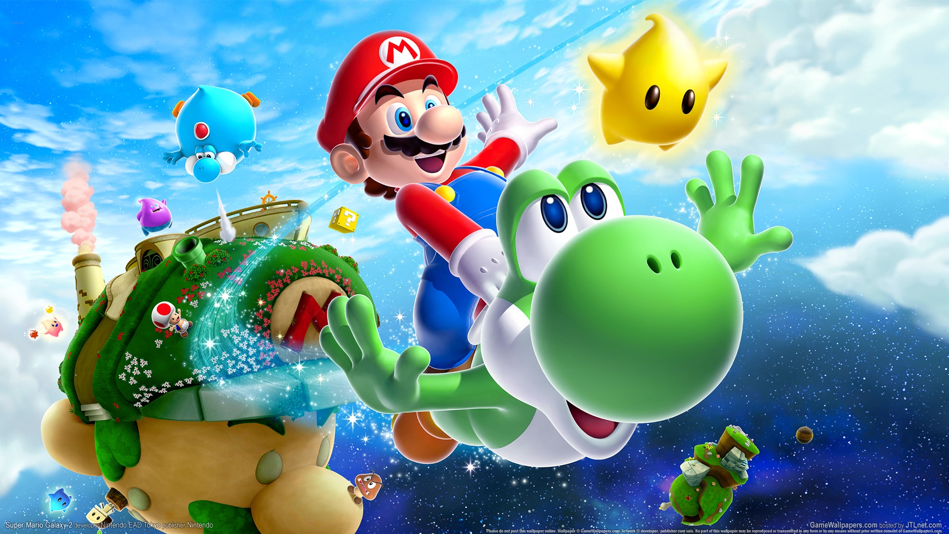Super Mario Galaxy 2 - HD Wallpaper 