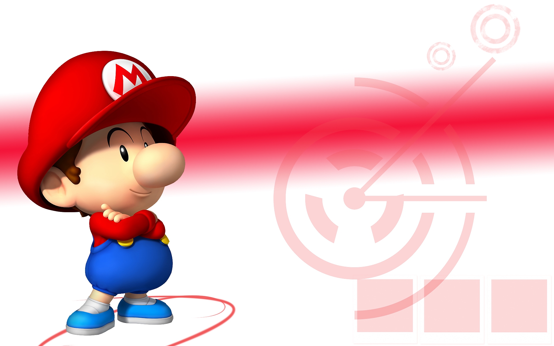 Mario Kart Baby Mario Wallpaper - Baby Mario - HD Wallpaper 