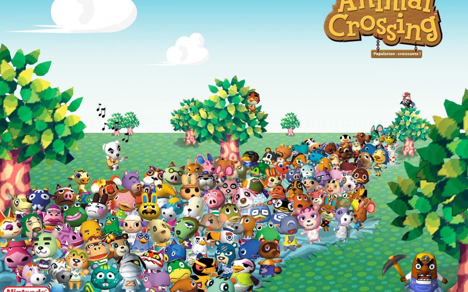 Animal Crossing Desktop Wallpaper City Folk - HD Wallpaper 