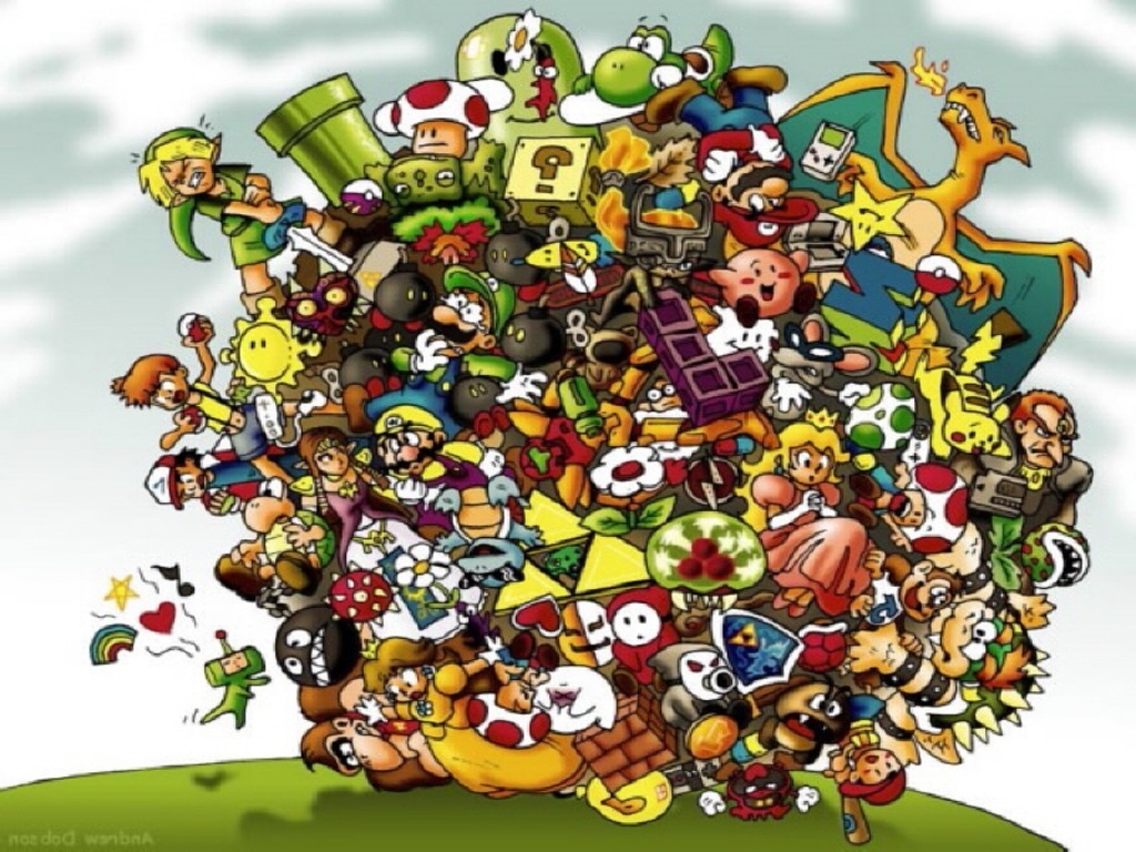 Video Games Wallpaper Nintendo - HD Wallpaper 