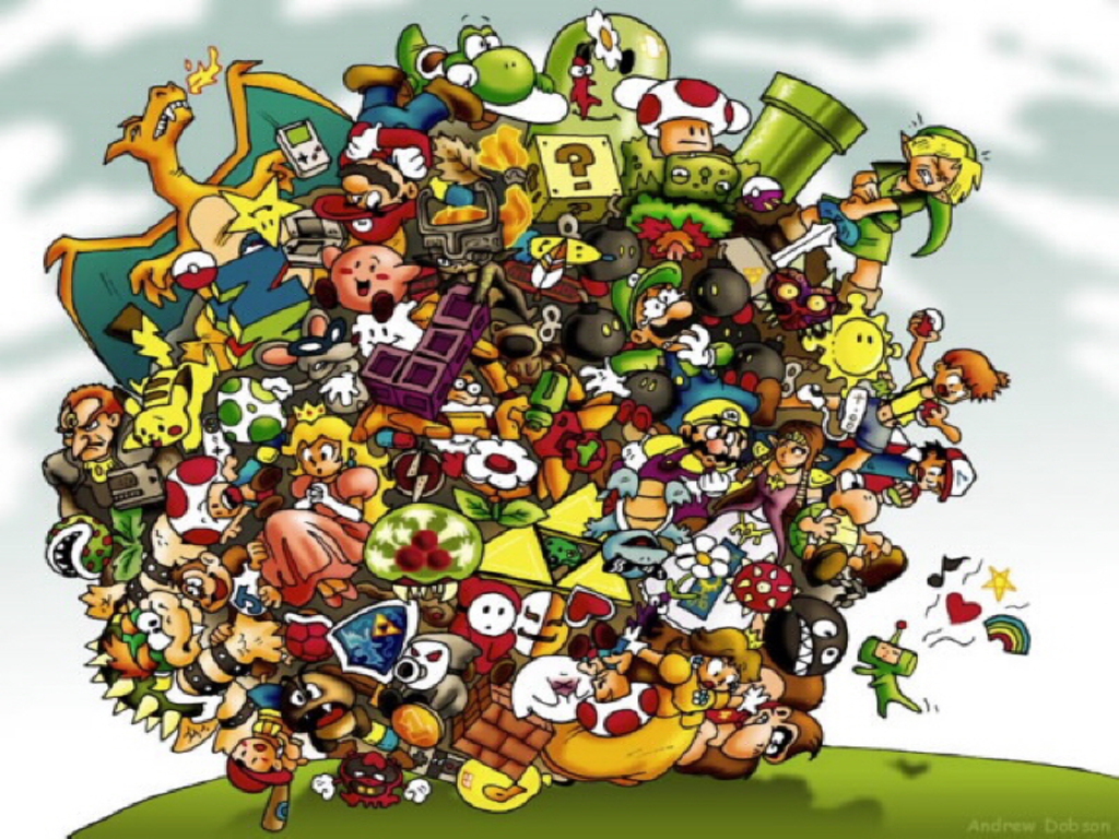 Nintendo Hd Wallpapers - Nintendo Characters - HD Wallpaper 