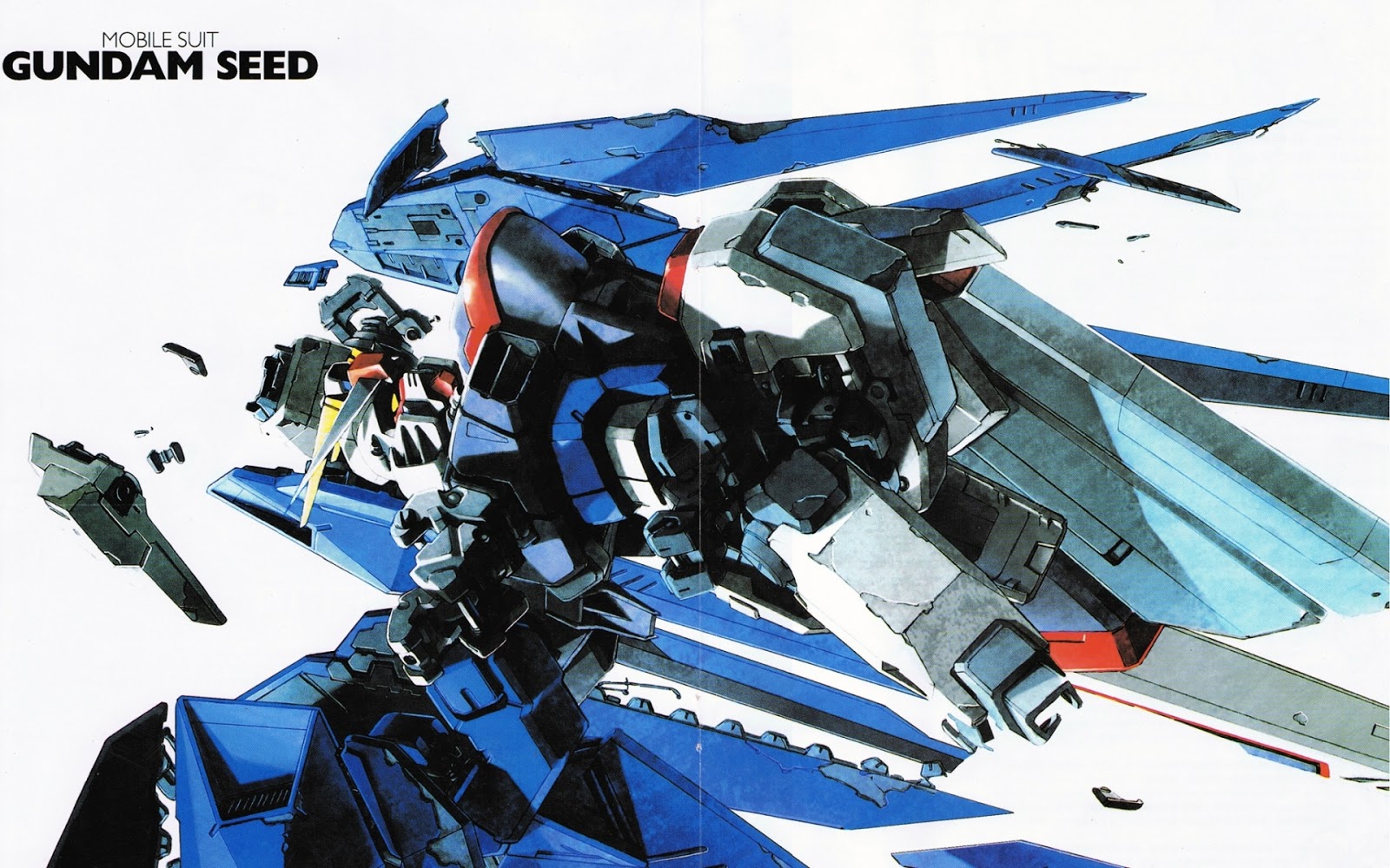 Battle Damage Freedom Gundam - HD Wallpaper 