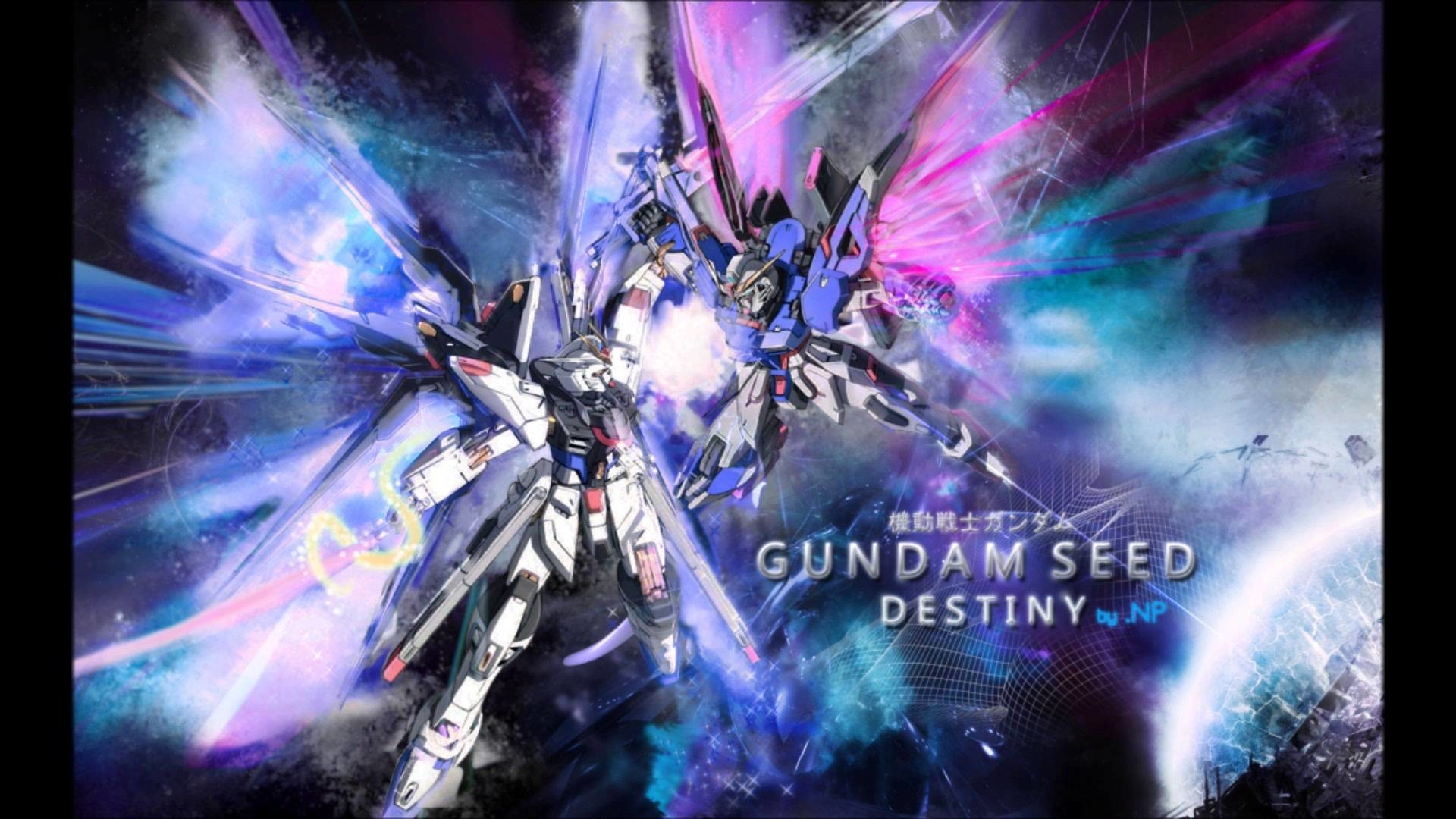 Mecha Gundam Wing Anime Skyscapes Wallpaper - Gundam Seed Destiny Wallpaper Hd Pc - HD Wallpaper 