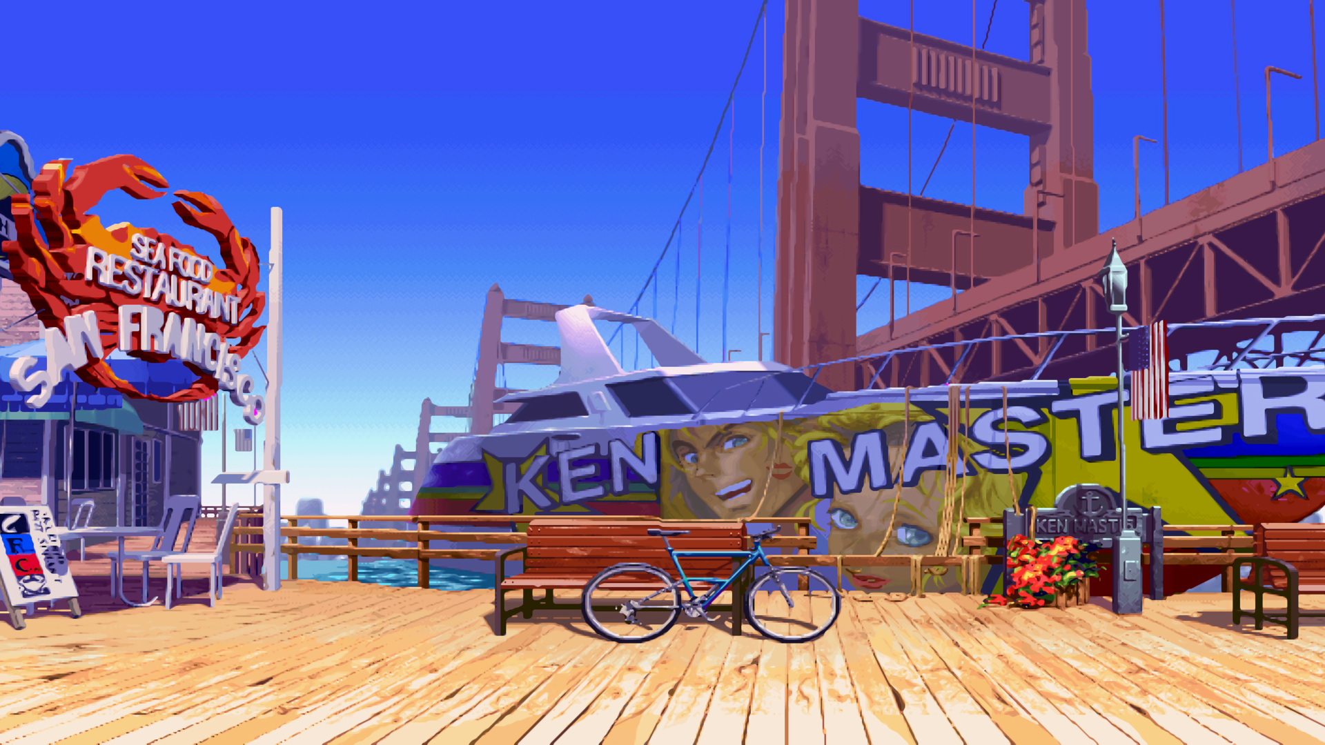 Street Fighter Ken Stage - HD Wallpaper 