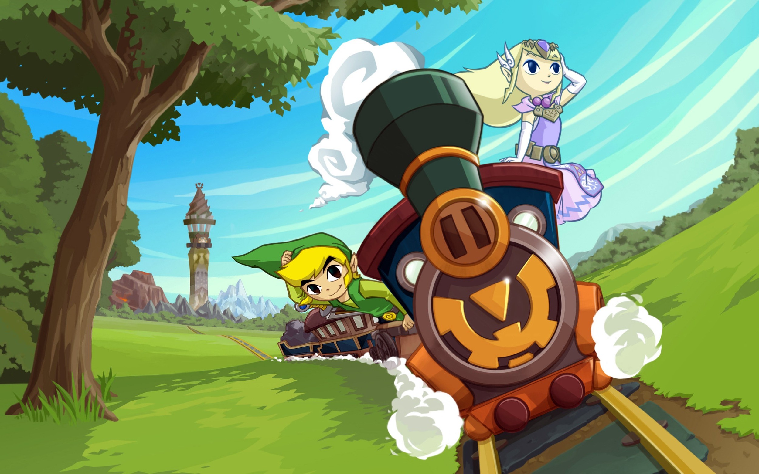 Legend Of Zelda Spirit Tracks - HD Wallpaper 