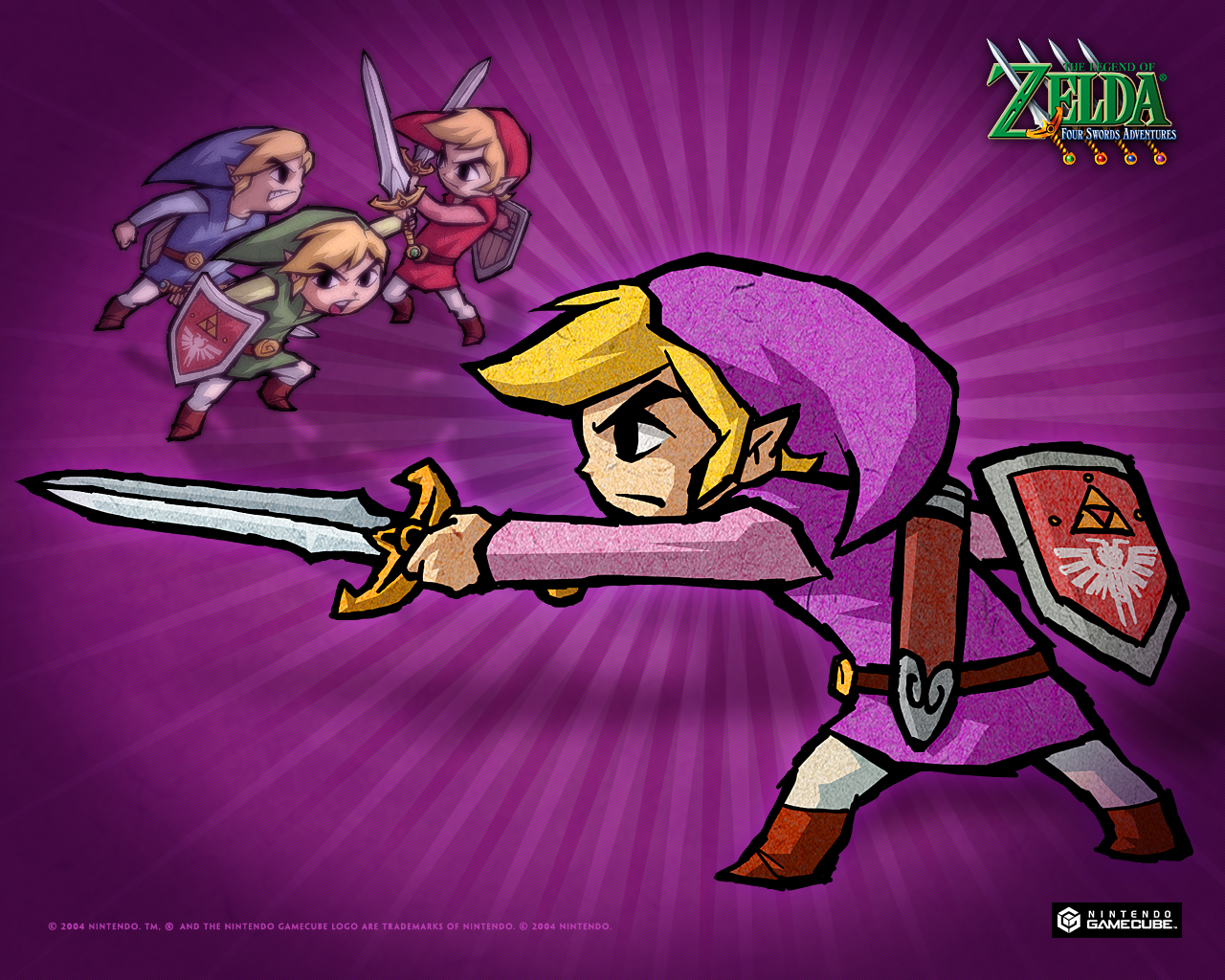 Zelda Four Swords - HD Wallpaper 