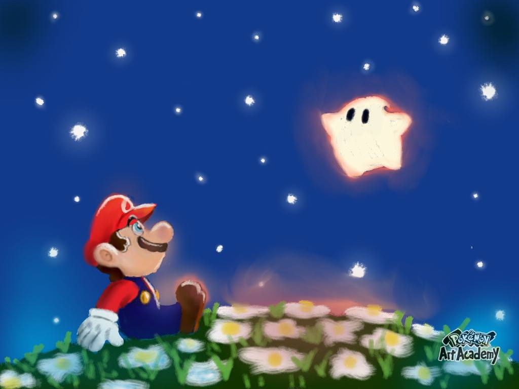 Super Mario Galaxy Art - HD Wallpaper 