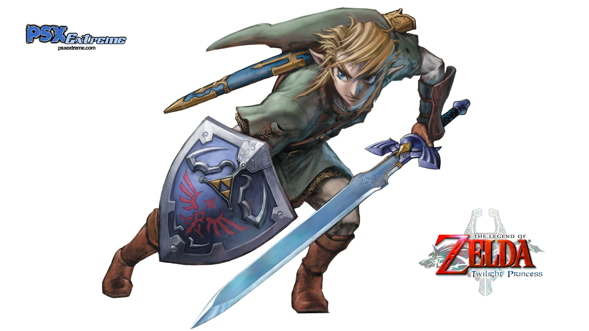 Link In Twilight Princess - Legend Of Zelda Master Sword Twilight Princess - HD Wallpaper 