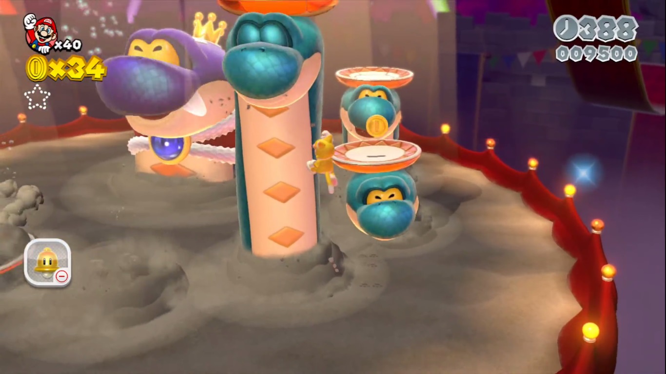 Super Mario 3d World 3-b Hisstocrat - Mario 3d World Snake - HD Wallpaper 