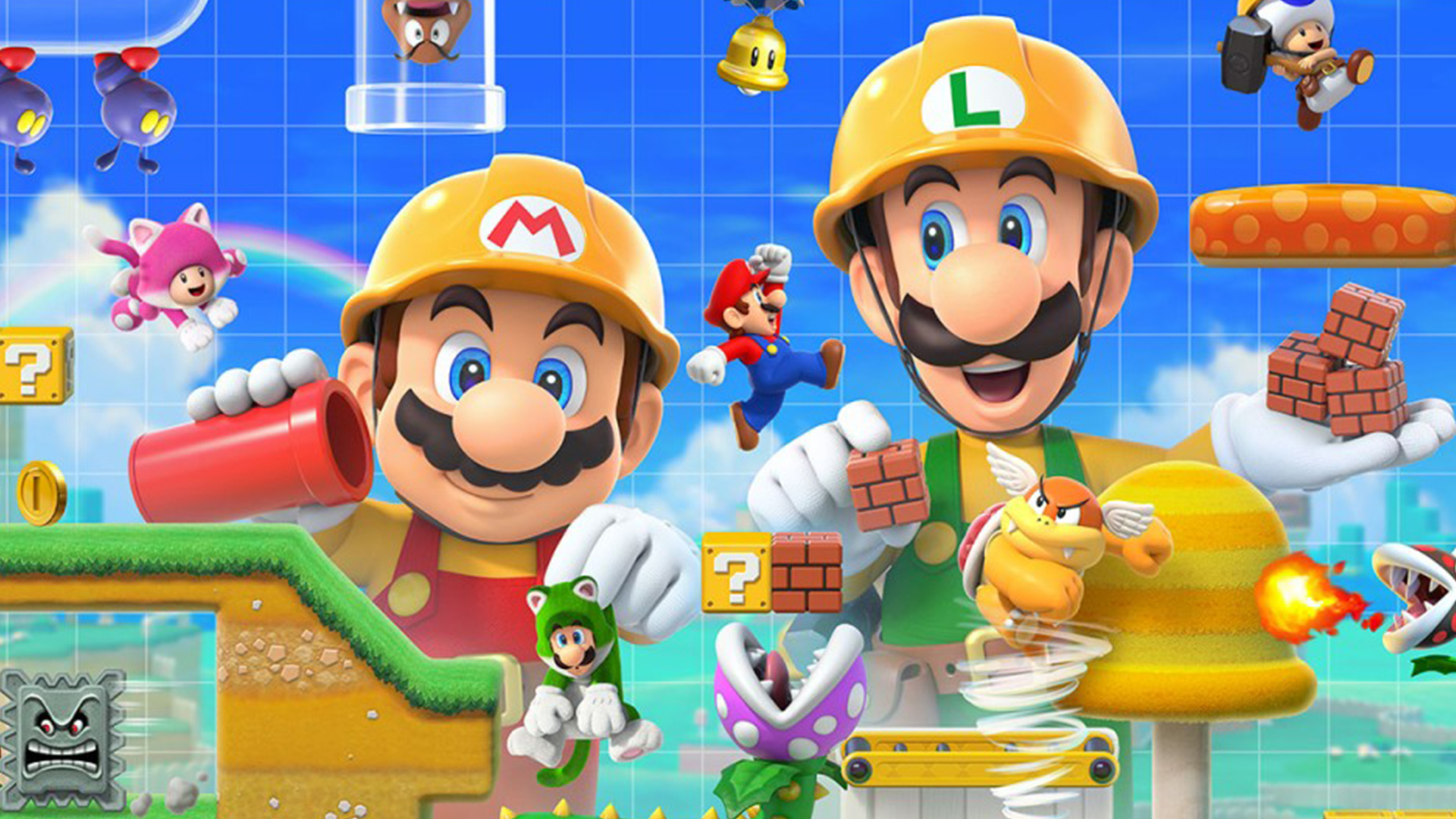 Super Mario Maker 2 - HD Wallpaper 