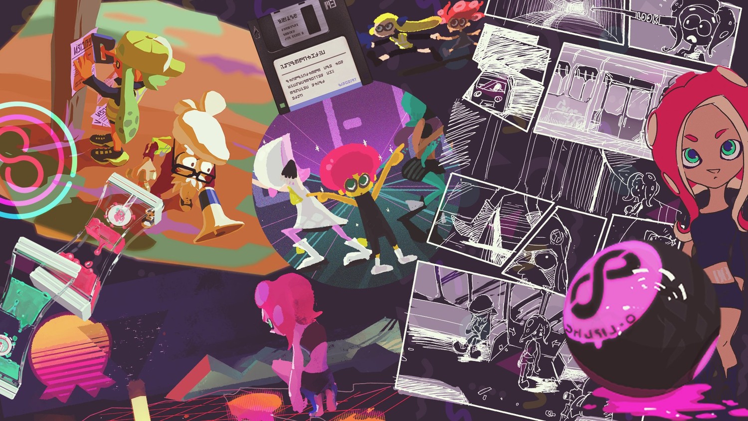 Agent 8 Cap N Cuttlefish Headphones Inkling Megane - Agent 8 Sex Splatoon - HD Wallpaper 