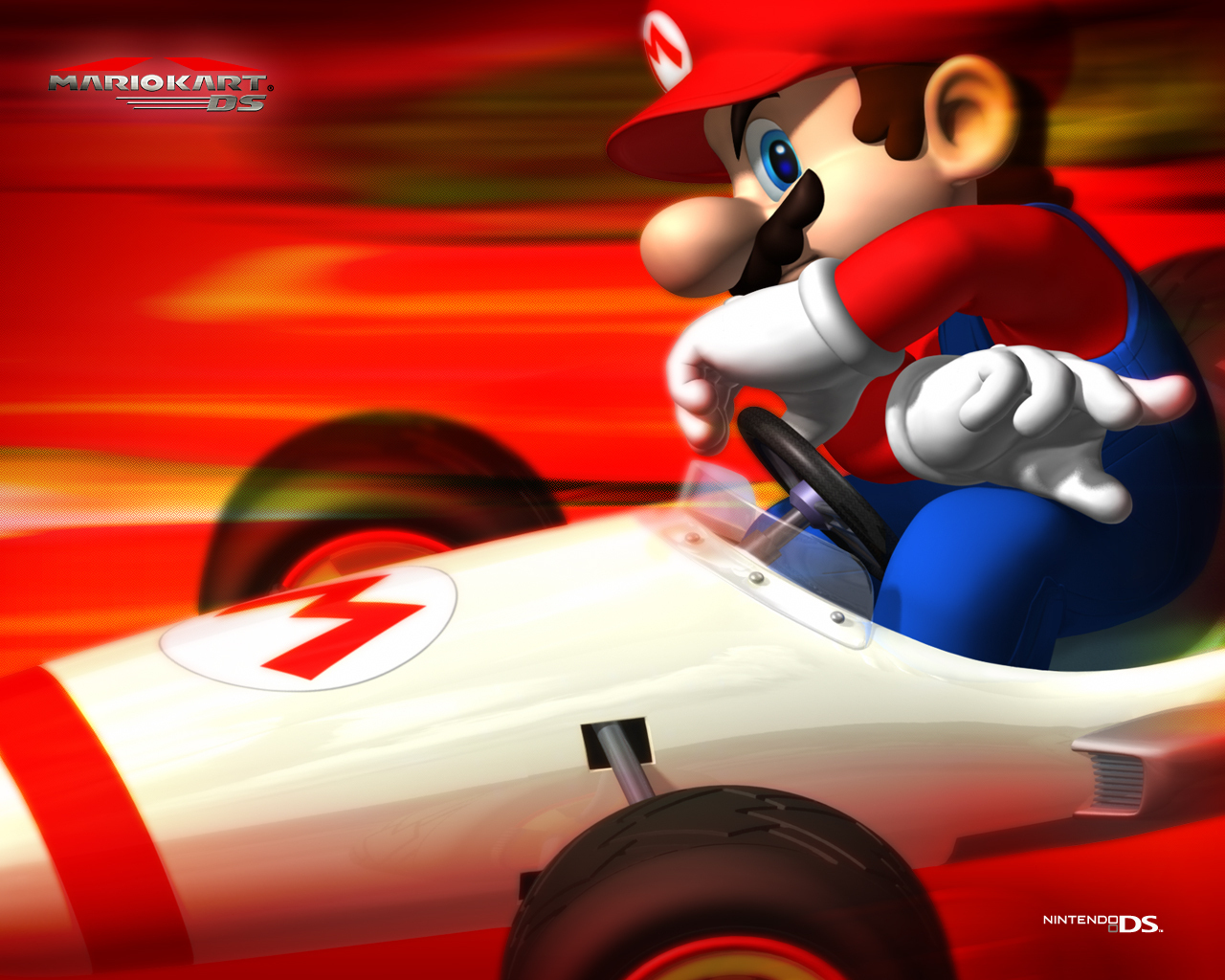 Mario Kart Wallpaper - Mario Kart Ds Mario - HD Wallpaper 
