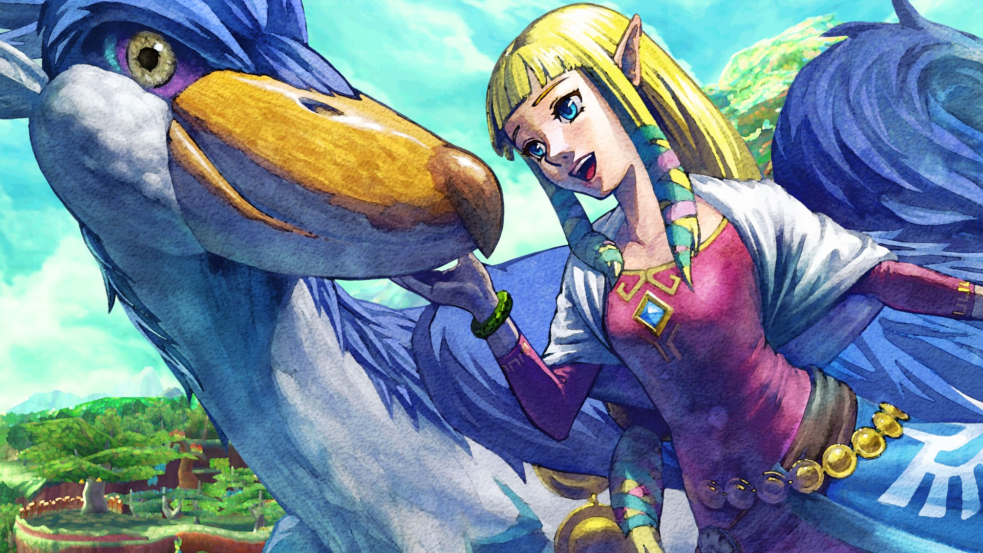 Legend Of Zelda Skyward Sword Wallpaper Zelda - HD Wallpaper 