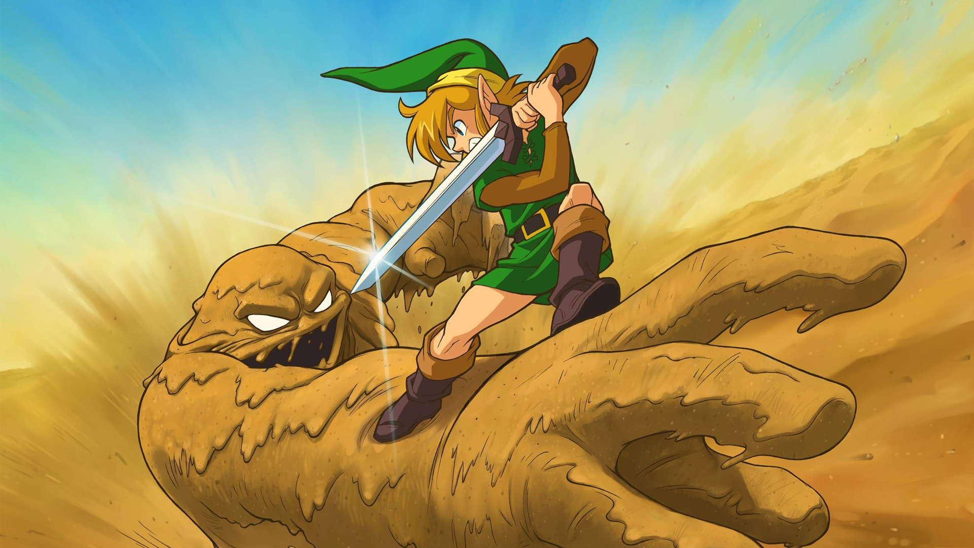 Legend Of Zelda A Link To The Past Art - HD Wallpaper 