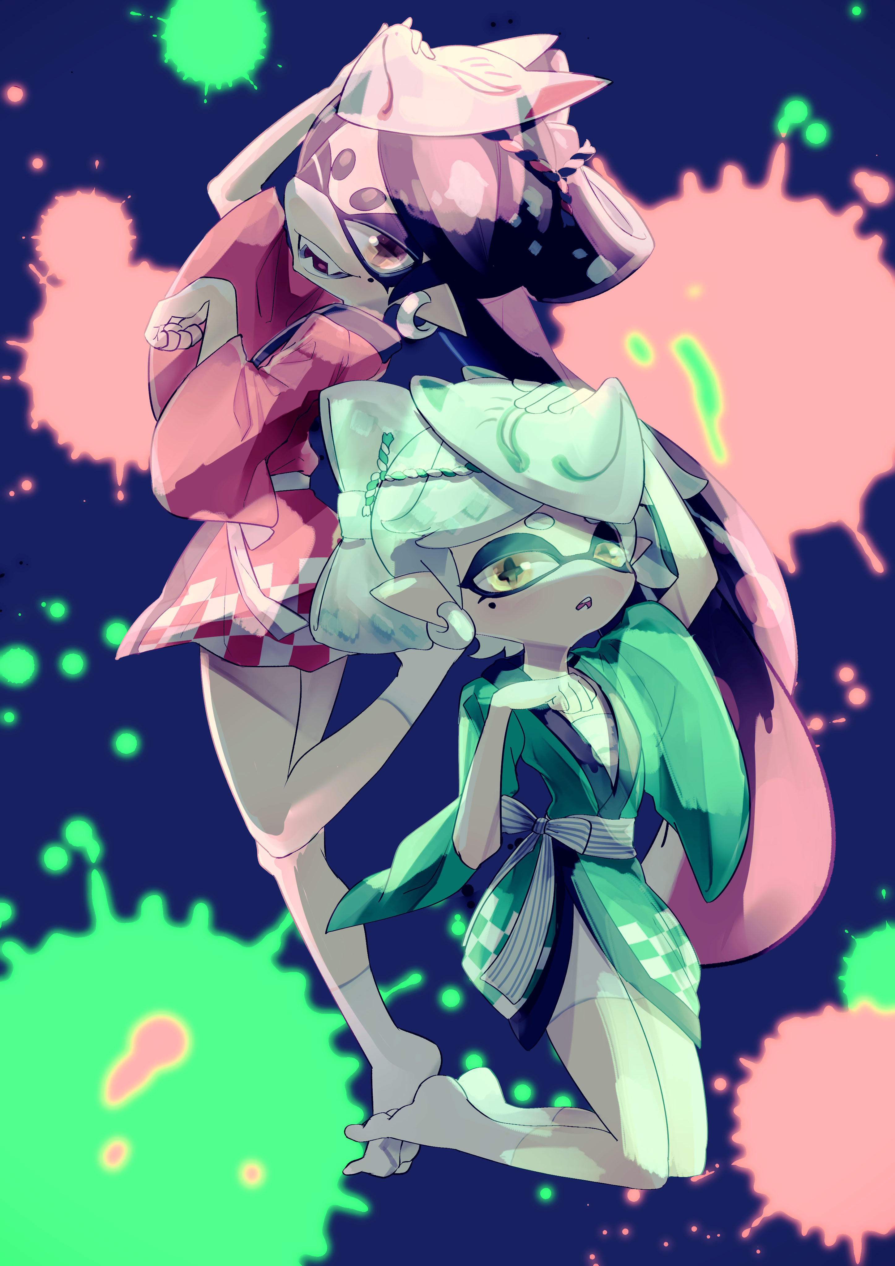 Splatoon 2 Anime Mecha Fictional Character Mangaka - Callie And Marie Kimono - HD Wallpaper 