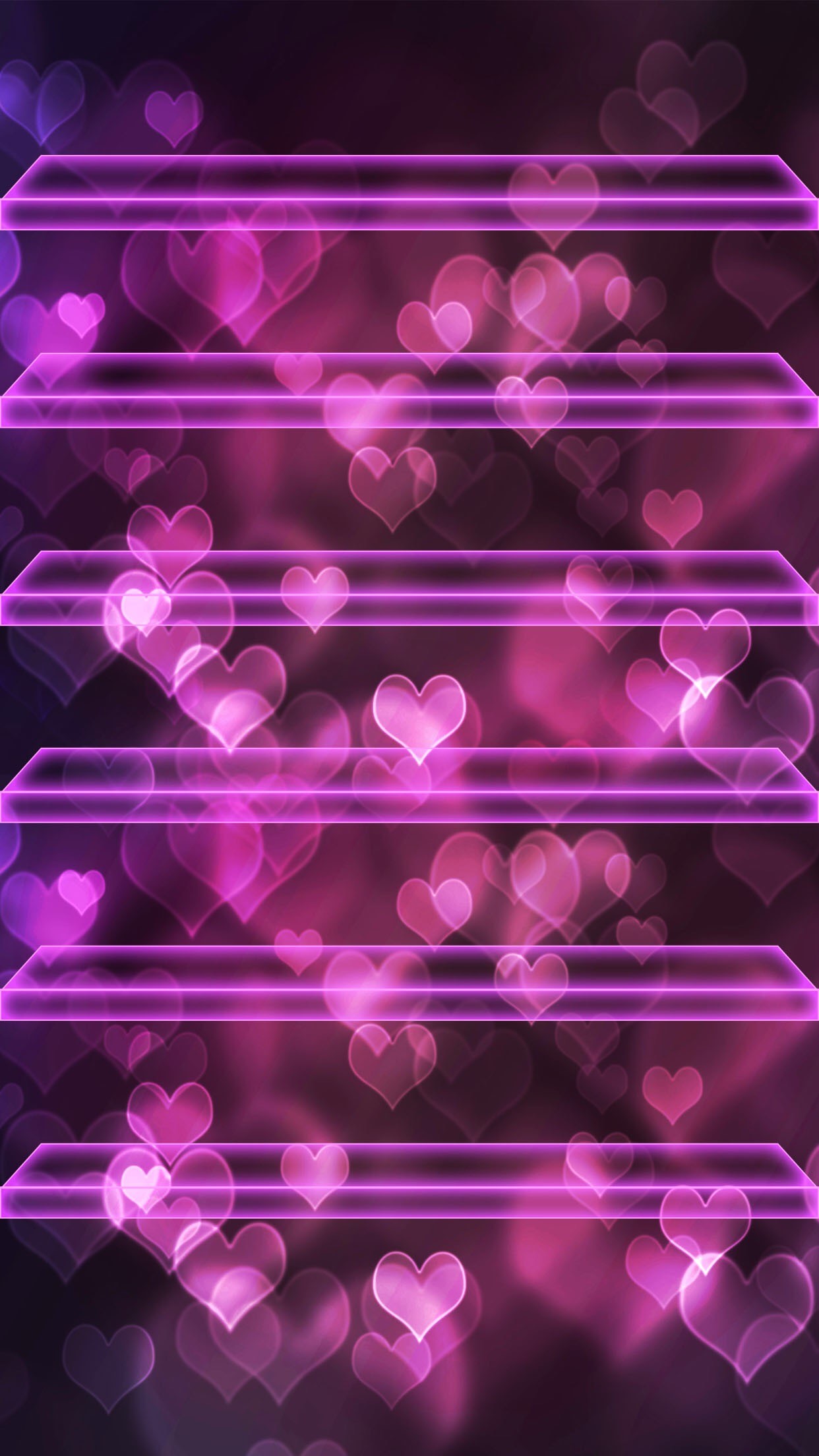 Ââtap And Get The Free App Shelves Hearts Bokeh - Girly Wallpaper Ipad Mini - HD Wallpaper 