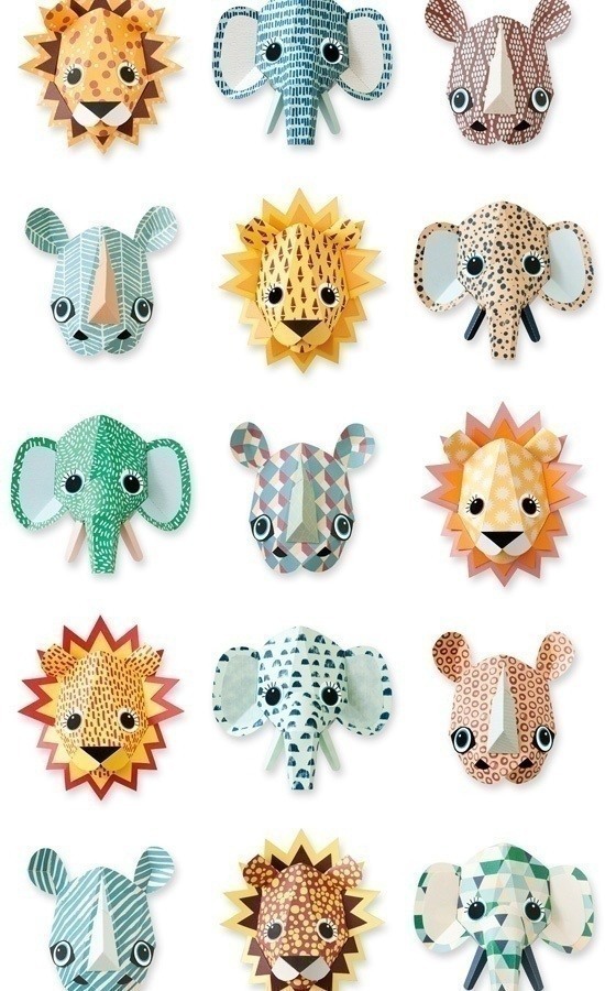 Wild Animals Wallpaper Studio Ditte Multicolore Wild - Animals Wild Studio Ditte - HD Wallpaper 