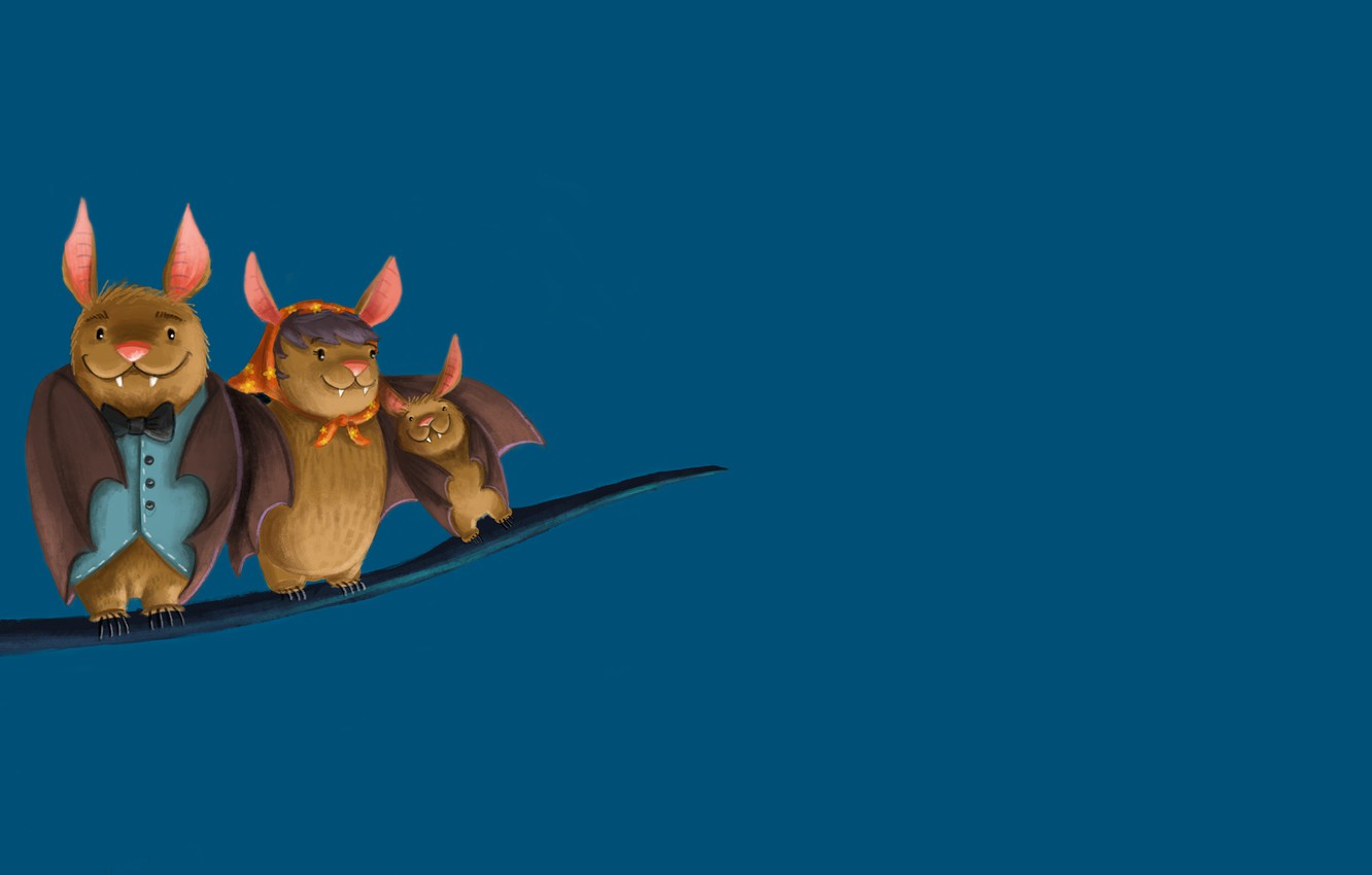 Photo Wallpaper Birds, Minimalism, Branch, Family, - Animal Figure - HD Wallpaper 