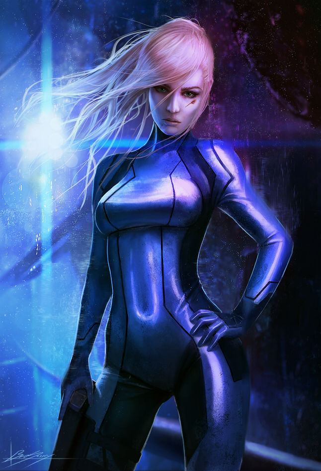 Made A Wallpaper Of Zero Suit Samus Zero Suit Samus Realistic 646x946 Wallpaper Teahub Io