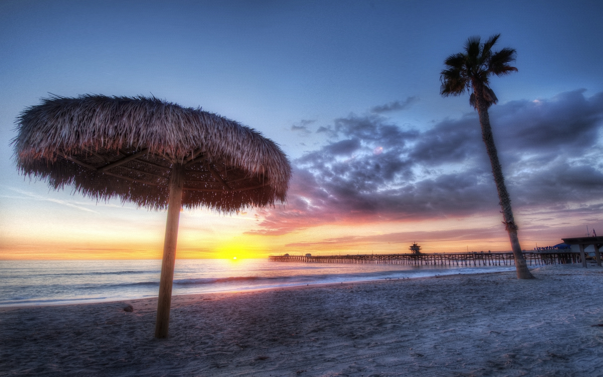 Free California Sunset Wallpaper - HD Wallpaper 