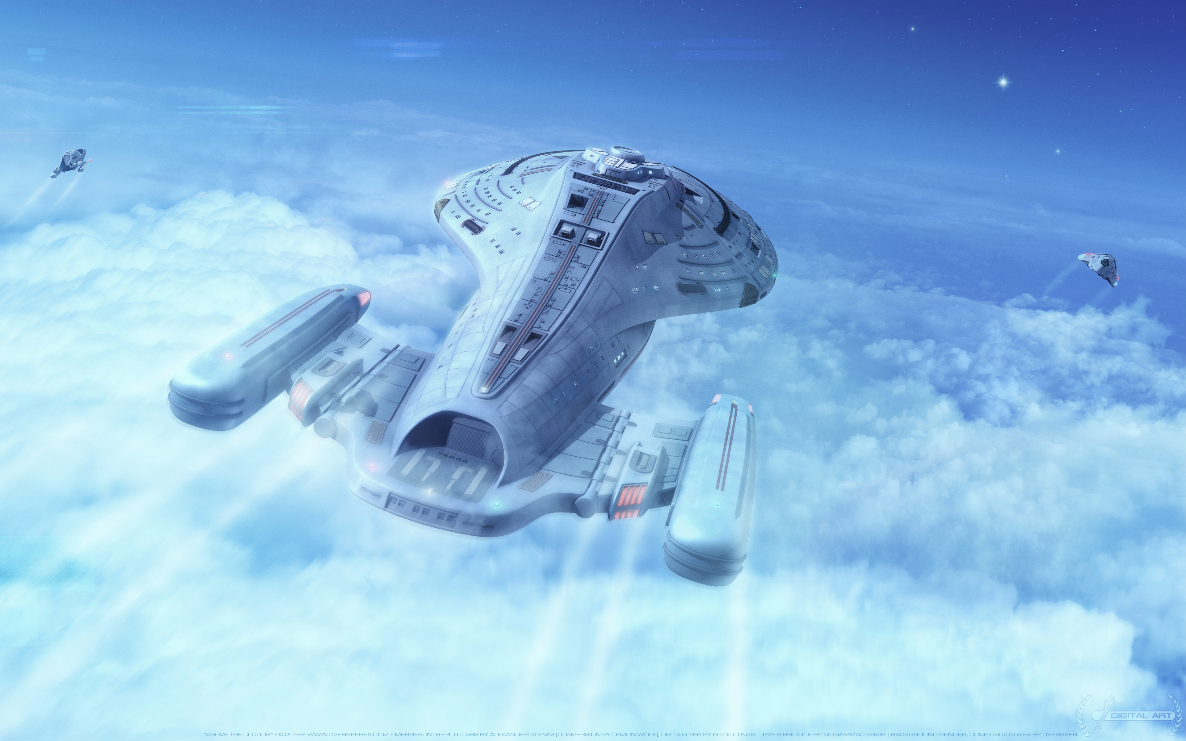 Star Trek Voyager Spaceship 4k498736306 - Star Trek Voyager 4k - HD Wallpaper 